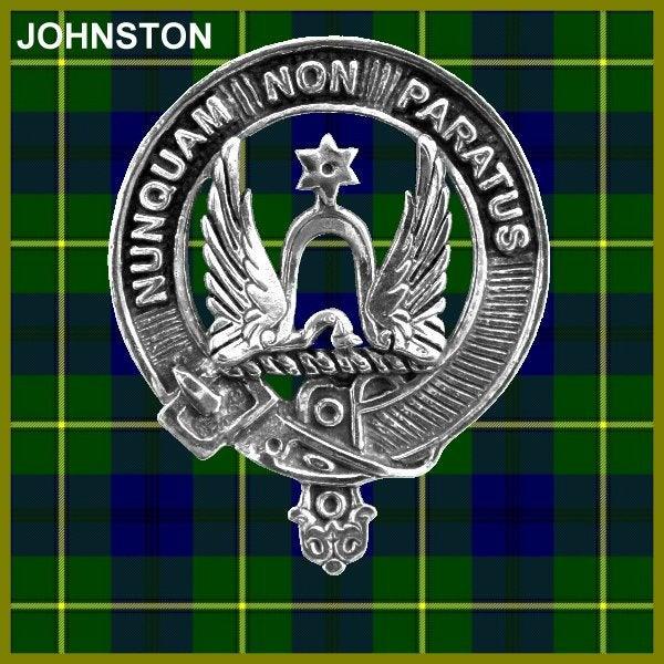 Johnston Clan Crest Interlace Kilt Belt Buckle