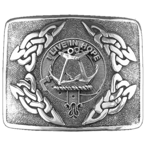 Kinnear Clan Crest Interlace Kilt Belt Buckle