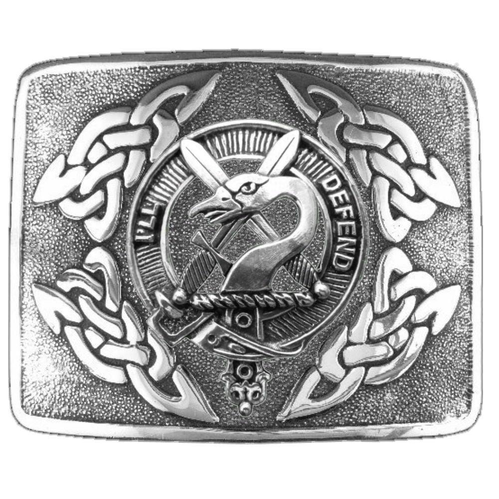 MacAulay Clan cheapest Crest Interlace Kilt Buckle, Scottish Badge