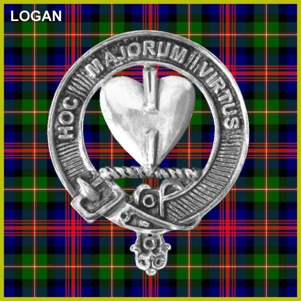 Logan Clan Crest Interlace Kilt Belt Buckle