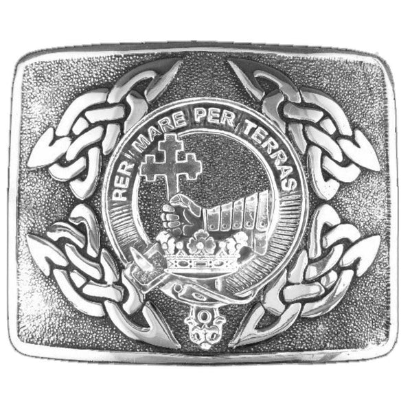 MacDonald Donald Clan Crest Interlace Kilt Belt Buckle