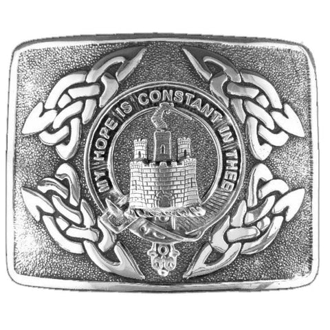 MacDonald Clanranald Clan Crest Interlace Kilt Belt Buckle