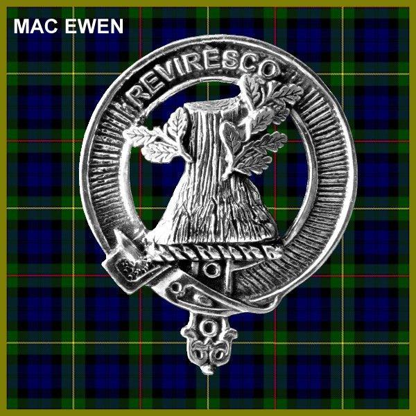 MacEwen Clan Crest Interlace Kilt Belt Buckle
