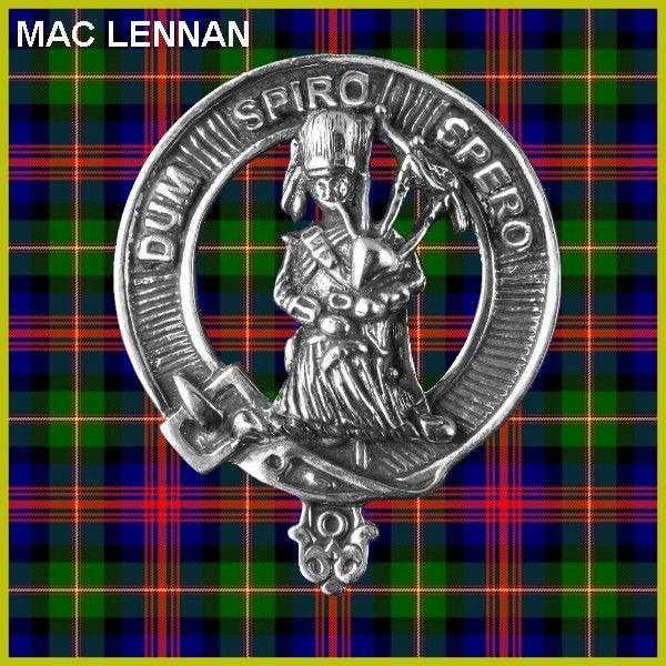 MacLennan Clan Crest Interlace Kilt Belt Buckle