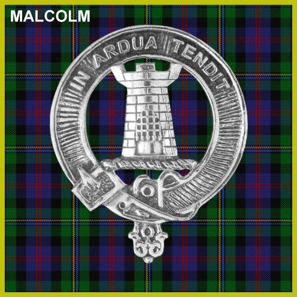 Malcolm Clan Crest Interlace Kilt Belt Buckle