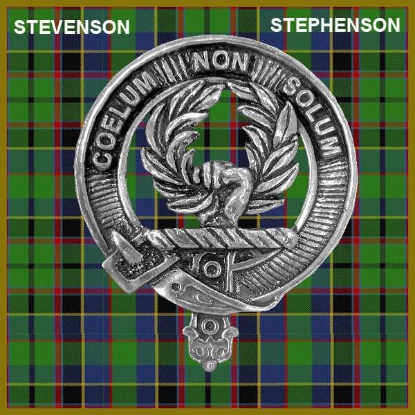 Stevenson Clan Crest Interlace Kilt Belt Buckle