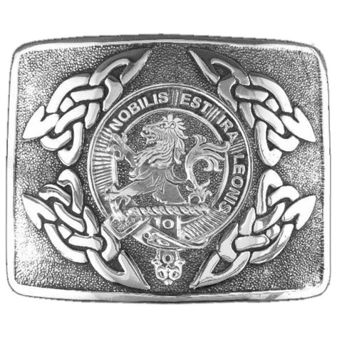 Stuart Clan Crest Interlace Kilt Belt Buckle