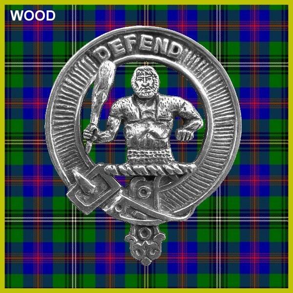 Wood (Old) Clan Crest Interlace Kilt Belt Buckle