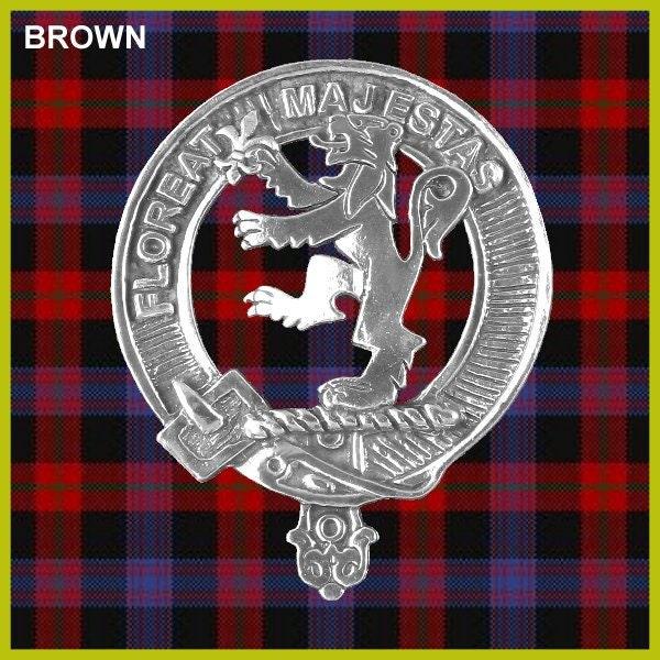 Brown Clan Crest Regular Buckle
