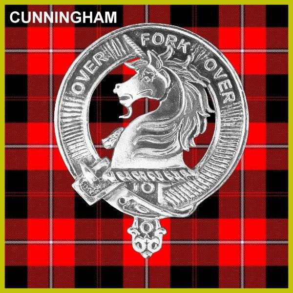 Cunningham Scottish Clan Badge Sporran, Leather
