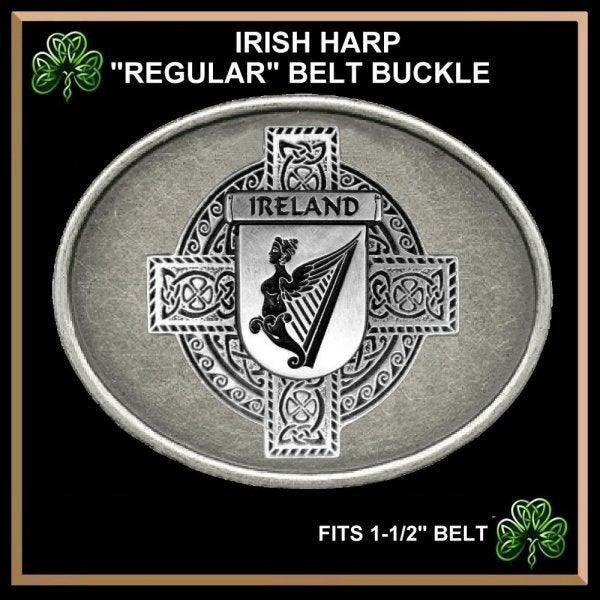 Irish Harp Coat of Arms Regular Buckle ~ All Irish Names