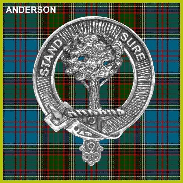 Anderson Clan Crest Interlace Kilt Belt Buckle