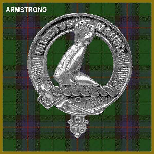 Armstrong Clan Crest Interlace Kilt Belt Buckle