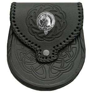 Galbraith Scottish Clan Badge Sporran, Leather