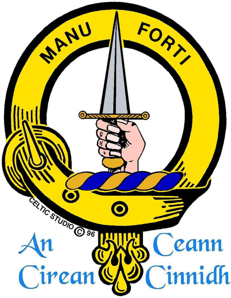 MacKay Scottish Clan Badge Sporran, Leather