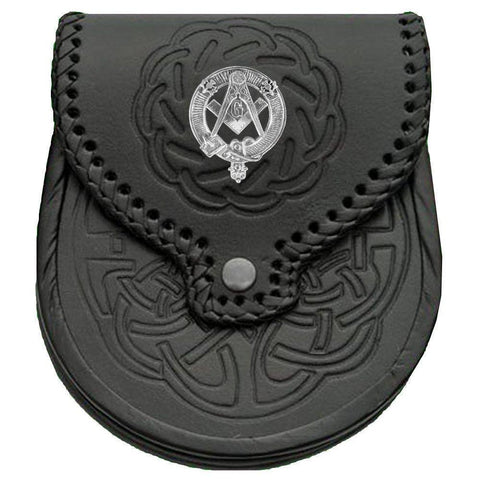 Masonic Crest Badge Leather Sporran