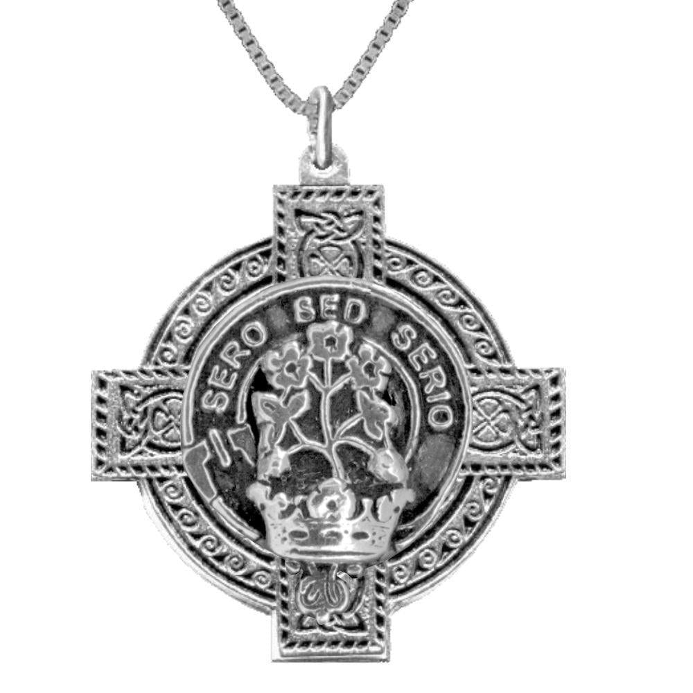Gayre Clan Crest Celtic Cross Pendant Scottish ~ CLP04