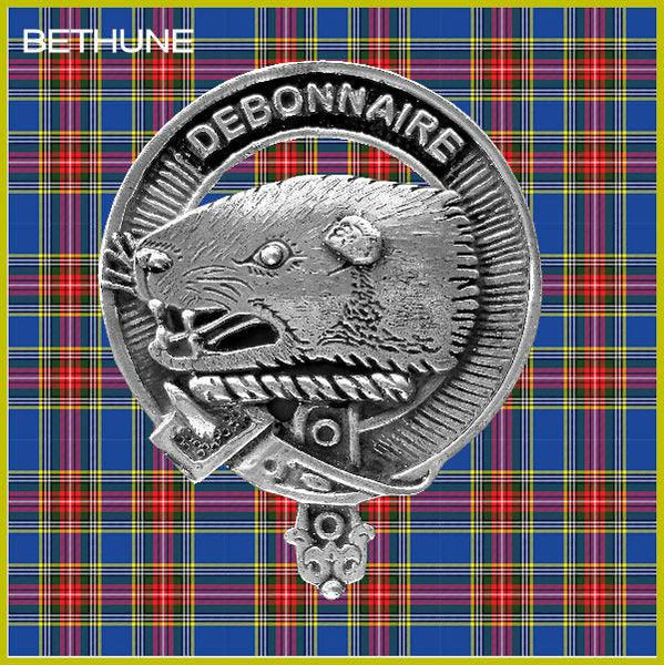 Bethune Clan Crest Interlace Kilt Belt Buckle