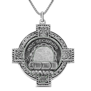 Grierson Clan Crest Celtic Cross Pendant Scottish ~ CLP04