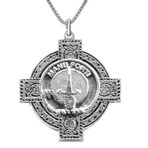 MacKay Clan Crest Celtic Cross Pendant Scottish ~ CLP04