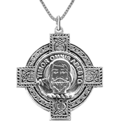 MacNab Clan Crest Celtic Cross Pendant Scottish