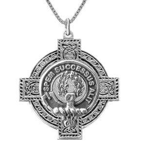 Ross Clan Crest Celtic Cross Pendant Scottish ~ CLP04