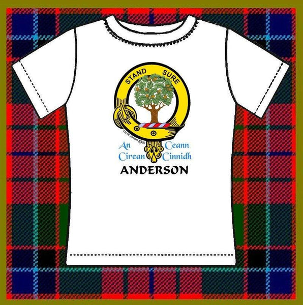 Anderson Scottish Clan Crest Full T-Shirt, Family Crest Shirt