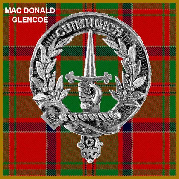 MacDonald Glencoe Clan Crest Scottish Cap Badge CB02