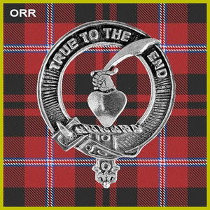 Orr Clan Crest Scottish Cap Badge CB02