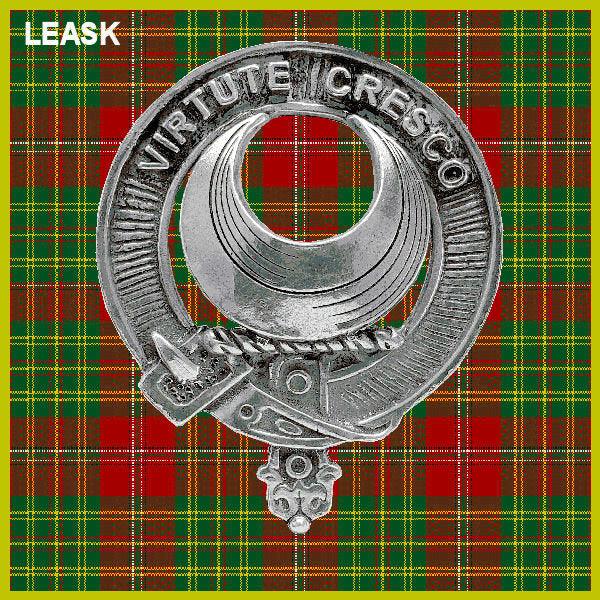 Leask Clan Crest Scottish Cap Badge CB02