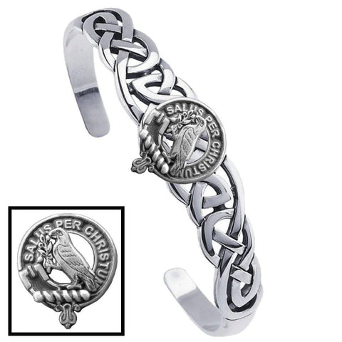 Abernethy Clan Crest Celtic Cuff Bracelet