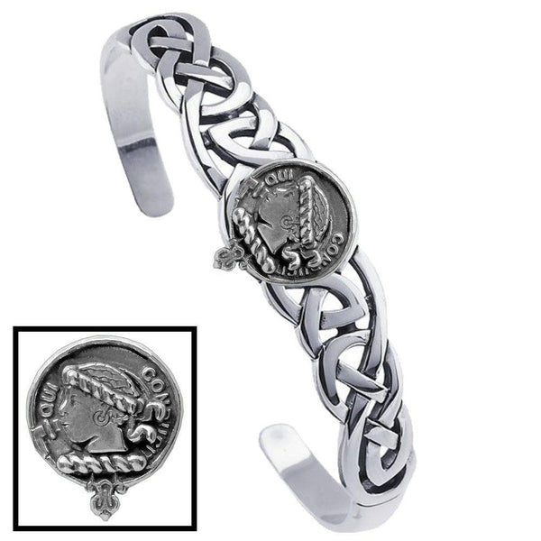Borthwick Clan Crest Celtic Cuff Bracelet