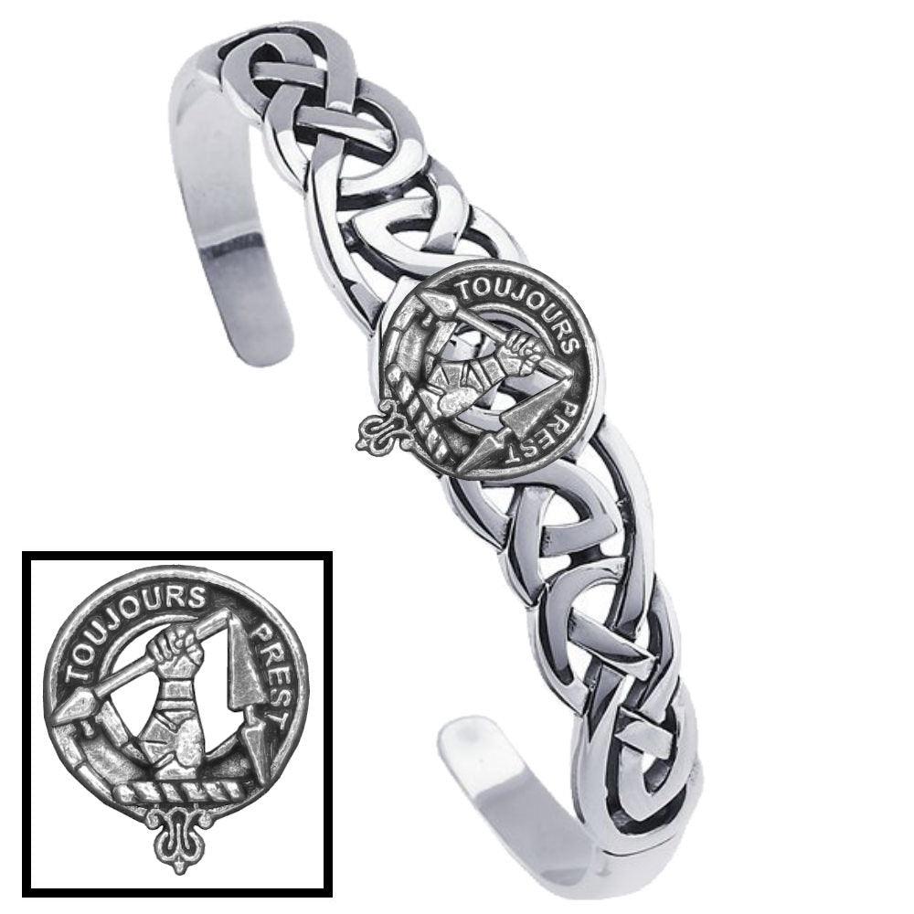 Carmichael Clan Crest Celtic Cuff Bracelet