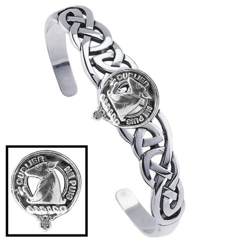 Colville Clan Crest Celtic Cuff Bracelet