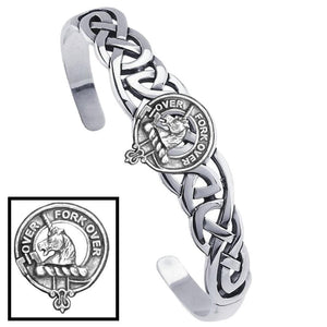 Cunningham Clan Crest Celtic Cuff Bracelet