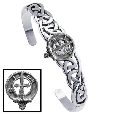 Dalzell Clan Crest Celtic Cuff Bracelet