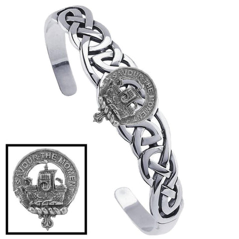 Duncan Sketraw Clan Crest Celtic Cuff Bracelet