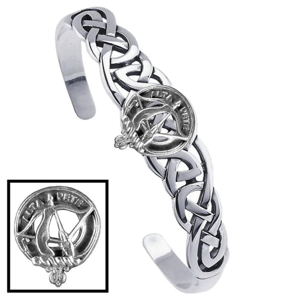 Fletcher Clan Crest Celtic Cuff Bracelet