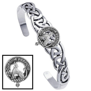 Hunter Clan Crest Celtic Cuff Bracelet