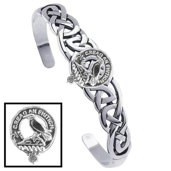 MacDonell (Glengarry) Clan Crest Celtic Cuff Bracelet