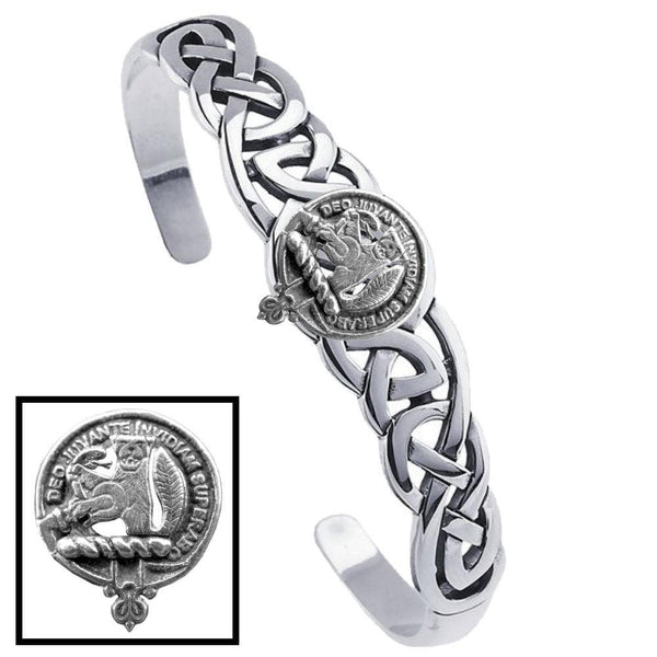 MacThomas Clan Crest Celtic Cuff Bracelet