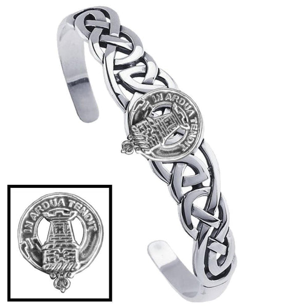 Malcolm Clan Crest Celtic Cuff Bracelet