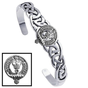 Robertson Clan Crest Celtic Cuff Bracelet