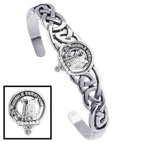 Spaulding Clan Crest Celtic Cuff Bracelet
