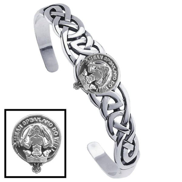 Urquhart Clan Crest Celtic Cuff Bracelet