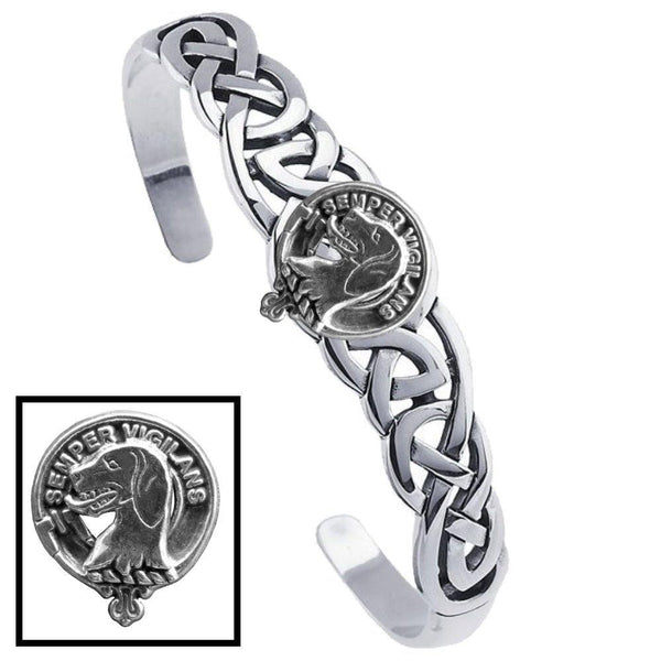 Wilson Clan Crest Celtic Cuff Bracelet