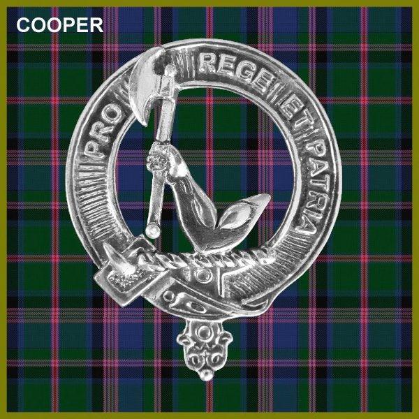 Cooper Clan Crest Interlace Kilt Belt Buckle