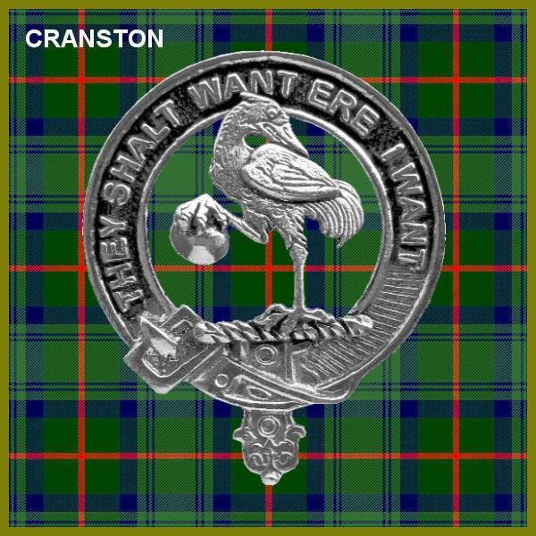 Cranston Clan Crest Interlace Kilt Belt Buckle