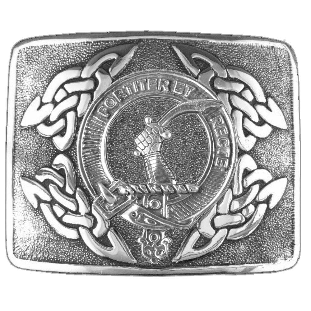 Elliott Clan Crest Interlace Kilt Buckle, 2024 Scottish Badge