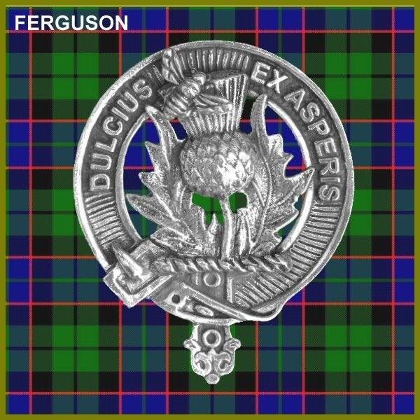 Ferguson Clan Crest Interlace Kilt Belt Buckle